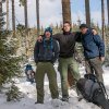 Zimní přechod Slavkovského lesa - příběh tří kamarádů: Vysoký, Hubený a Studený